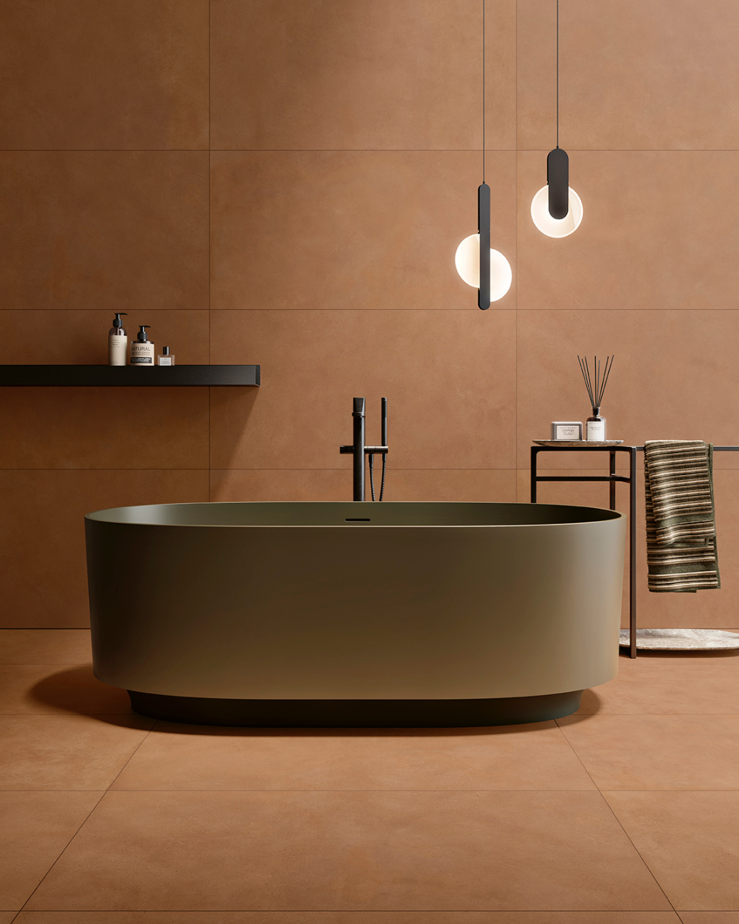 Apportez chaleur et caractère à votre intérieur avec un carrelage effet ciment couleur terracotta à La Garde près de Hyères