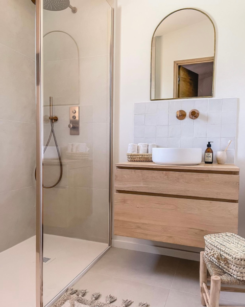 Aménagement de salle de bain cosy