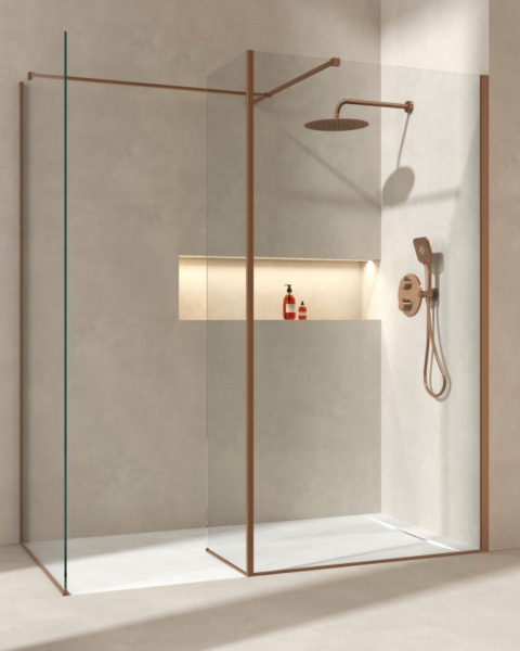 Paroi de douche élégante et fonctionnelle à Puget sur Argens près de Fréjus