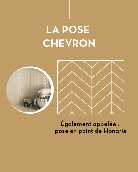 Pose de crédence de cuisine en chevron