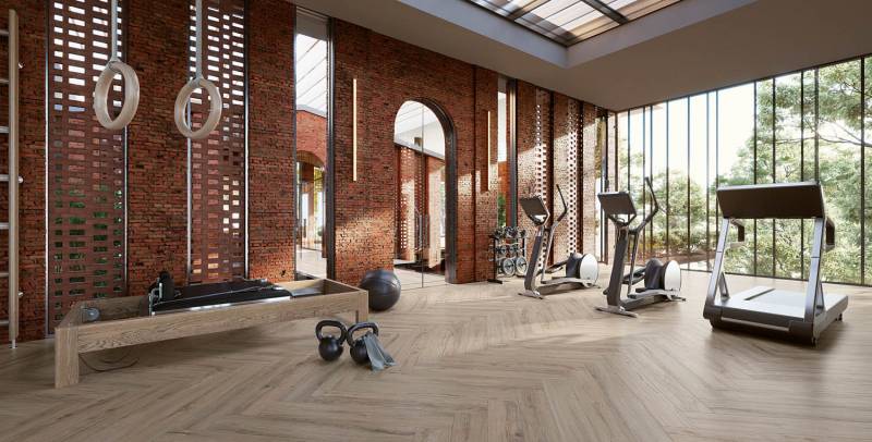 Carrelage intérieur aspect bois clair et naturel à Sanary sur Mer dans le Var