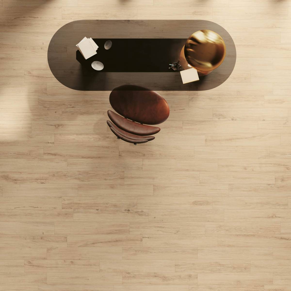 Carrelage intérieur aspect bois clair et naturel à Sanary sur Mer dans le Var