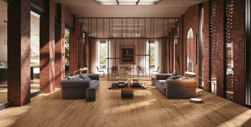 Carrelage intérieur aspect bois clair et naturel à Sanary sur Mer dans le Var