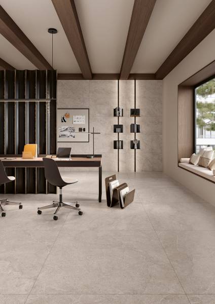 Bureau avec carrelage effet pierre à Toulon près de La Garde