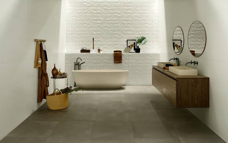 Magasin de carrelage design pour sol et mur de salle de bain à Bormes les Mimosas Var