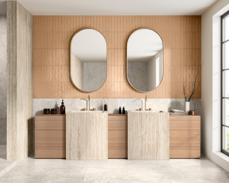 Habiller un mur de salle de bain avec des carreaux effet zellige mi mat à Flassans-sur-Issole près de Carnoules
