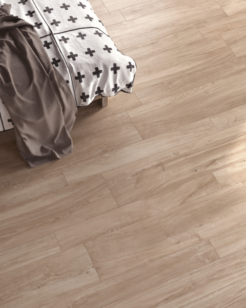 carrelage effet bois design pour chambre de coloris Tortora