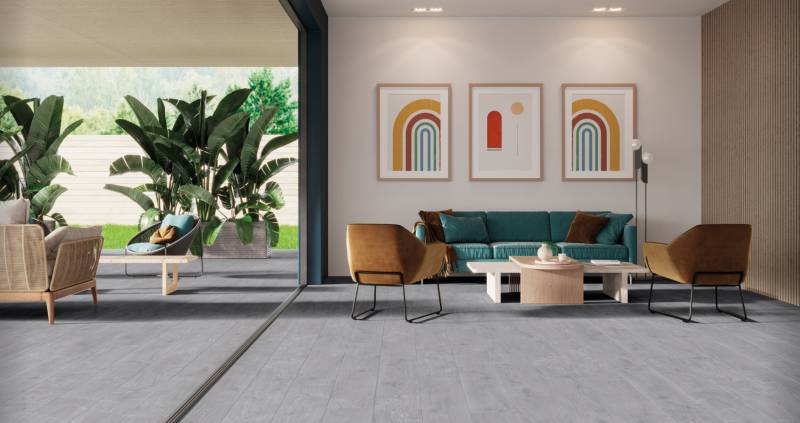 Carrelage déco effet parquet pour le salon à Puget sur Argens 83