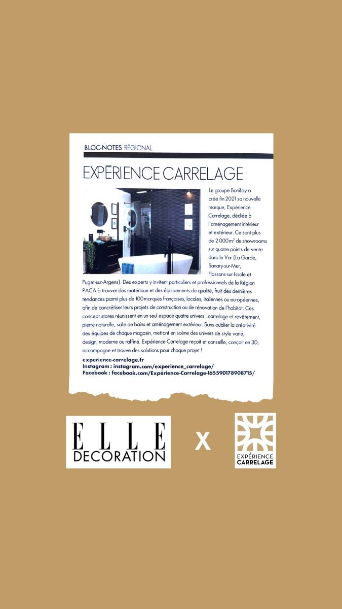 Article Elle déco