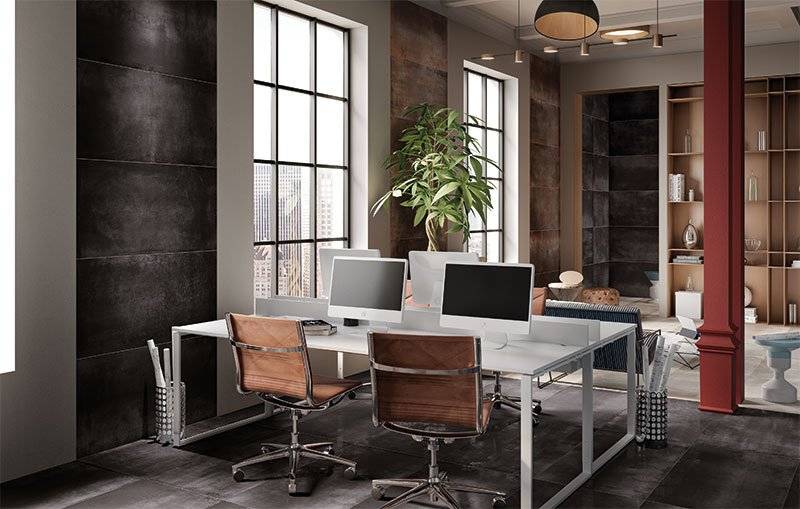 Carrelage métallisé pour habillage de mur et sol moderne sur Toulon et le Var